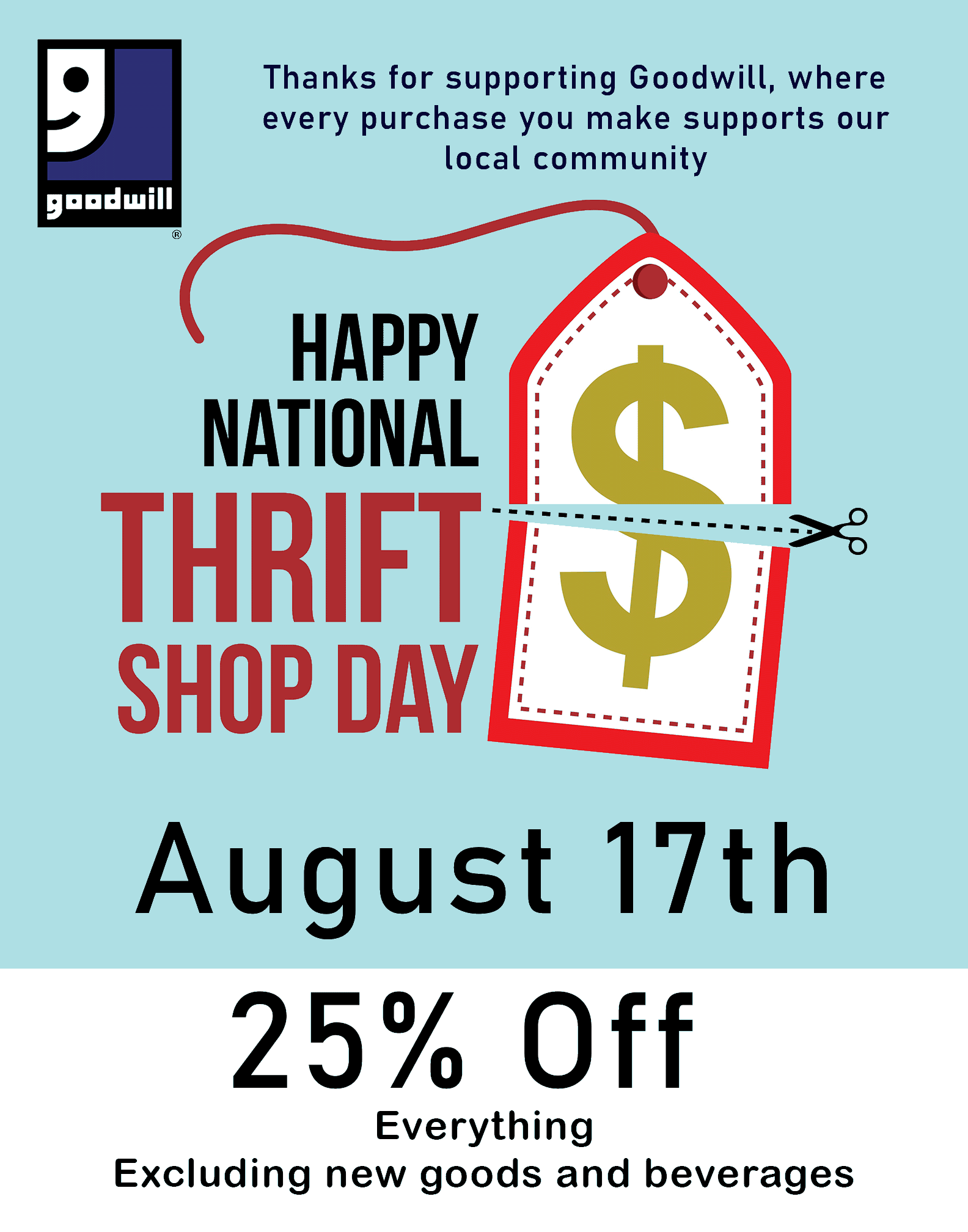 Goodwill Celebrates National Thrift Shop Day with a Focus on